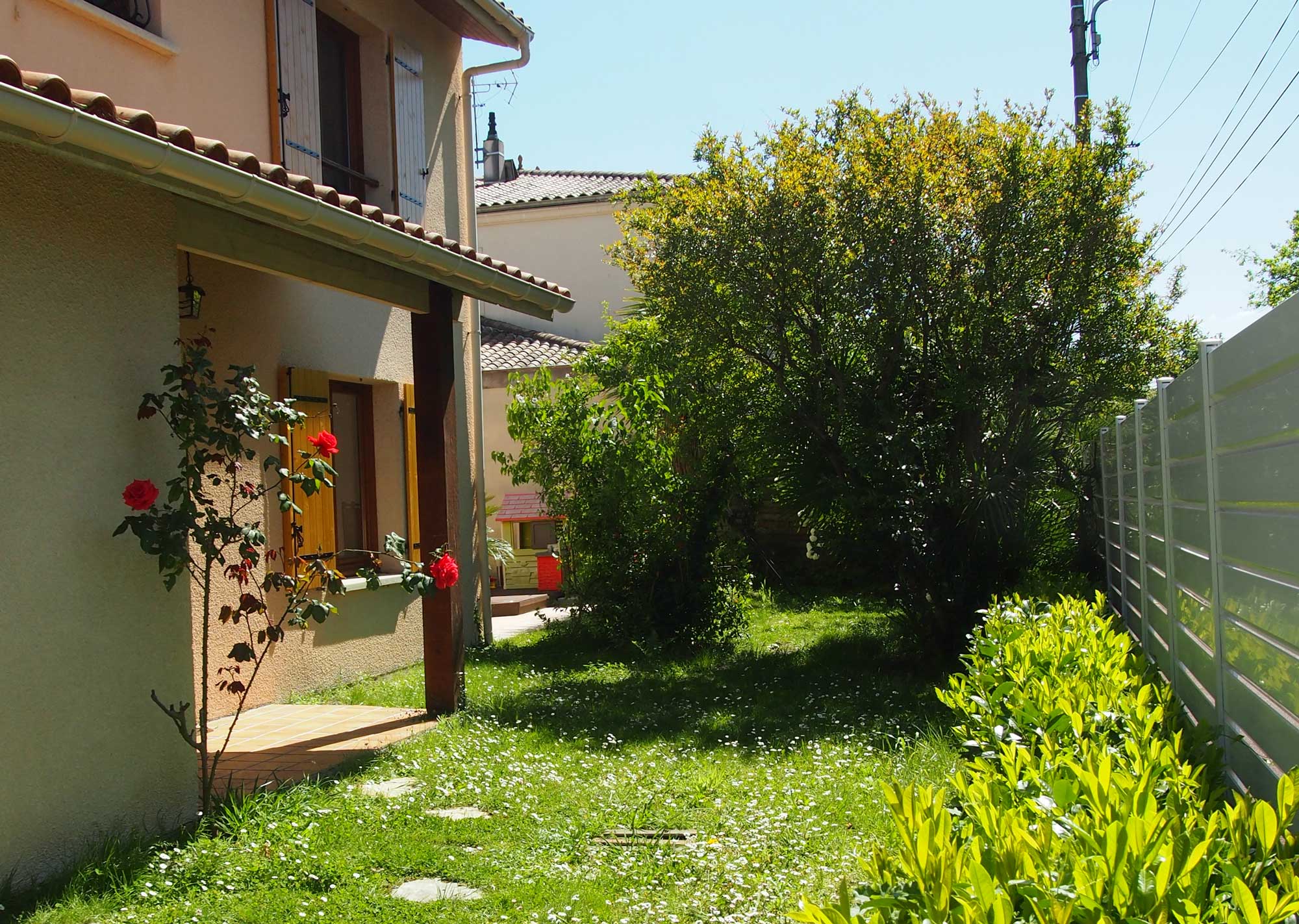 Jardin devant maison à vendre Mérignac Capeyron